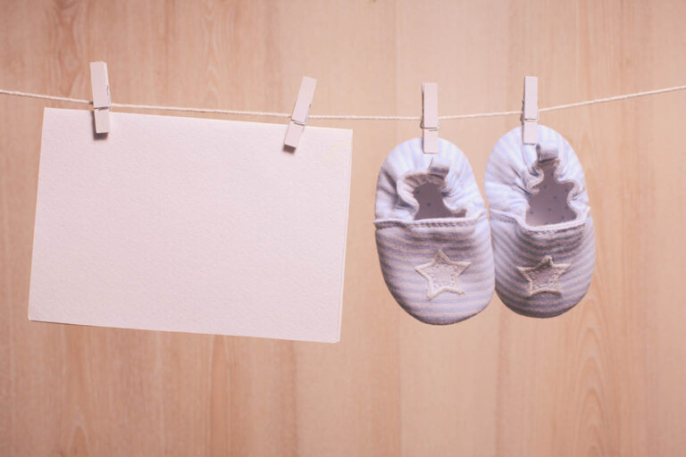 Babyshower kaart